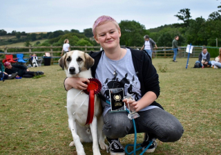 Illustration de l'article : Ce chien handicapé qui fouillait les poubelles a totalement renversé son destin et ne cesse de gagner des trophées