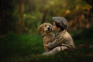 Illustration de l'article : 16 photos illustrant magnifiquement l'amitié entre un garçon et sa chienne