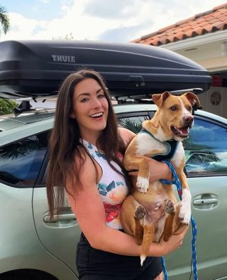 Illustration de l'article : 20 photos magnifiques de Camper, chien mordu d'aventures avec celle qui l'a sauvé de l'errance