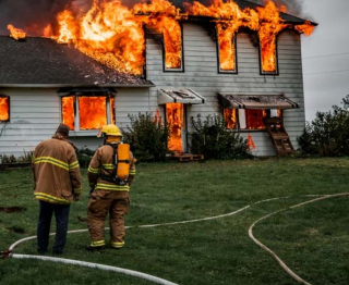Illustration de l'article : Un chien policier à la retraite risque sa vie pour sauver sa famille de l'incendie de leur maison