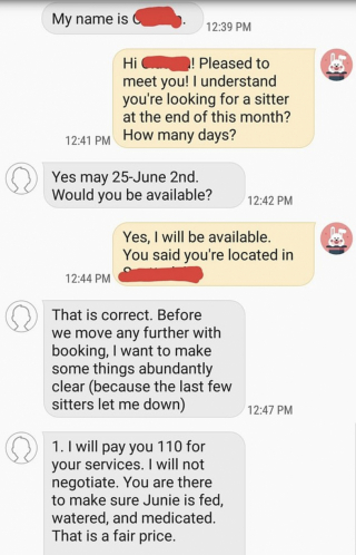 Illustration de l'article : Une dame dresse une liste de règles aberrantes et impose une rémunération de 50 centimes de l’heure pour garder son chien