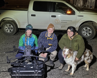 Illustration de l'article : Une formidable chaîne humaine, aidée de drones à infrarouge, s’est mobilisée, afin d’aider à la recherche d’un chien perdu dans les montagnes