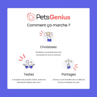 Illustration de l'article : Testez, évaluez et découvrez gratuitement les meilleurs produits pour votre animal grâce à la plateforme Pets Genius