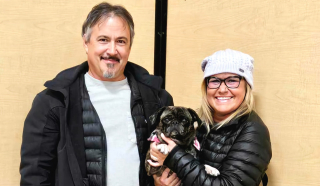 Illustration de l'article : Une chienne sauvée d’une usine à chiots reçoit enfin de l’amour et découvre les joies d’une maternité heureuse et d'une vie normale