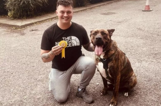 Illustration de l'article : Un jeune homme et un chien dont personne ne voulait se sauvent mutuellement et forment désormais un formidable duo