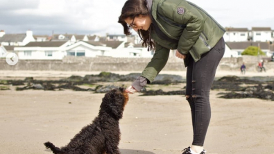 Illustration : "Un chiot, sauvé par une inconnue, va lui rendre la pareille tandis qu’elle traversait un moment difficile"